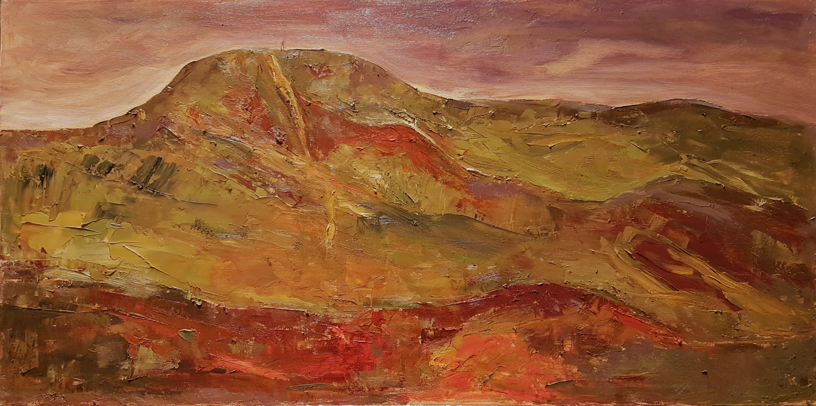 2019 Skrzyczne widok z Górki 80x40